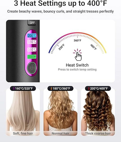 Lissé Cordless Hair Straightener and Curler