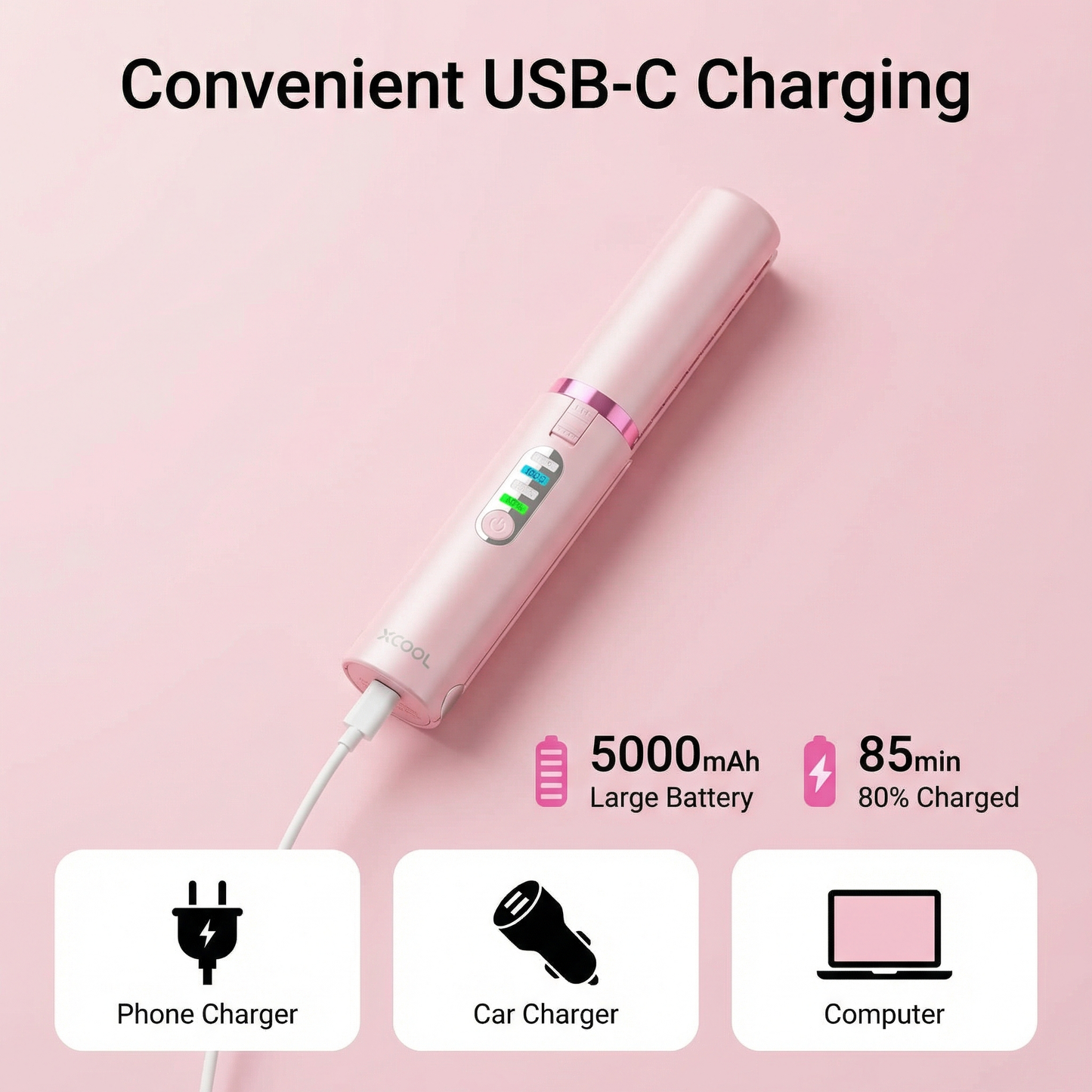 Lissé Cordless Hair Straightener and Curler